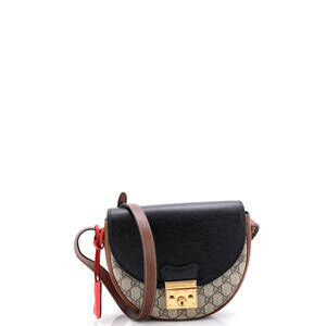 Gucci Padlock Saddle Shoulder Bag Gg #215208G18B